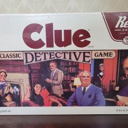 Clue Board Game Retro Series 1986 Edition Classic Detective Family Hasbro NEW