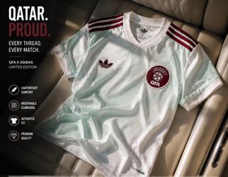 🇶🇦 QATAR NATIONAL TEAM JERSEY — WHITE & BURGUNDY 🇶🇦