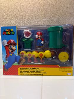 Super Mario Bros Soda Jungle Diorama Set