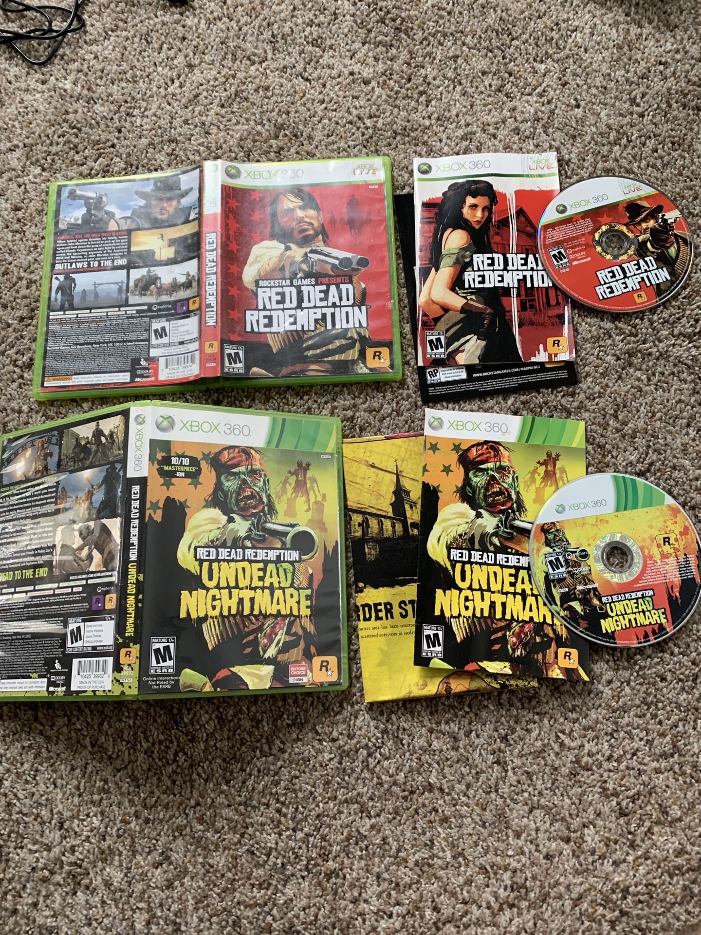 Red dead redemption & undead nightmare Xbox 360