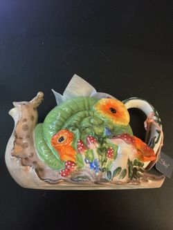 Blue Sky Clay works Snail Teapot