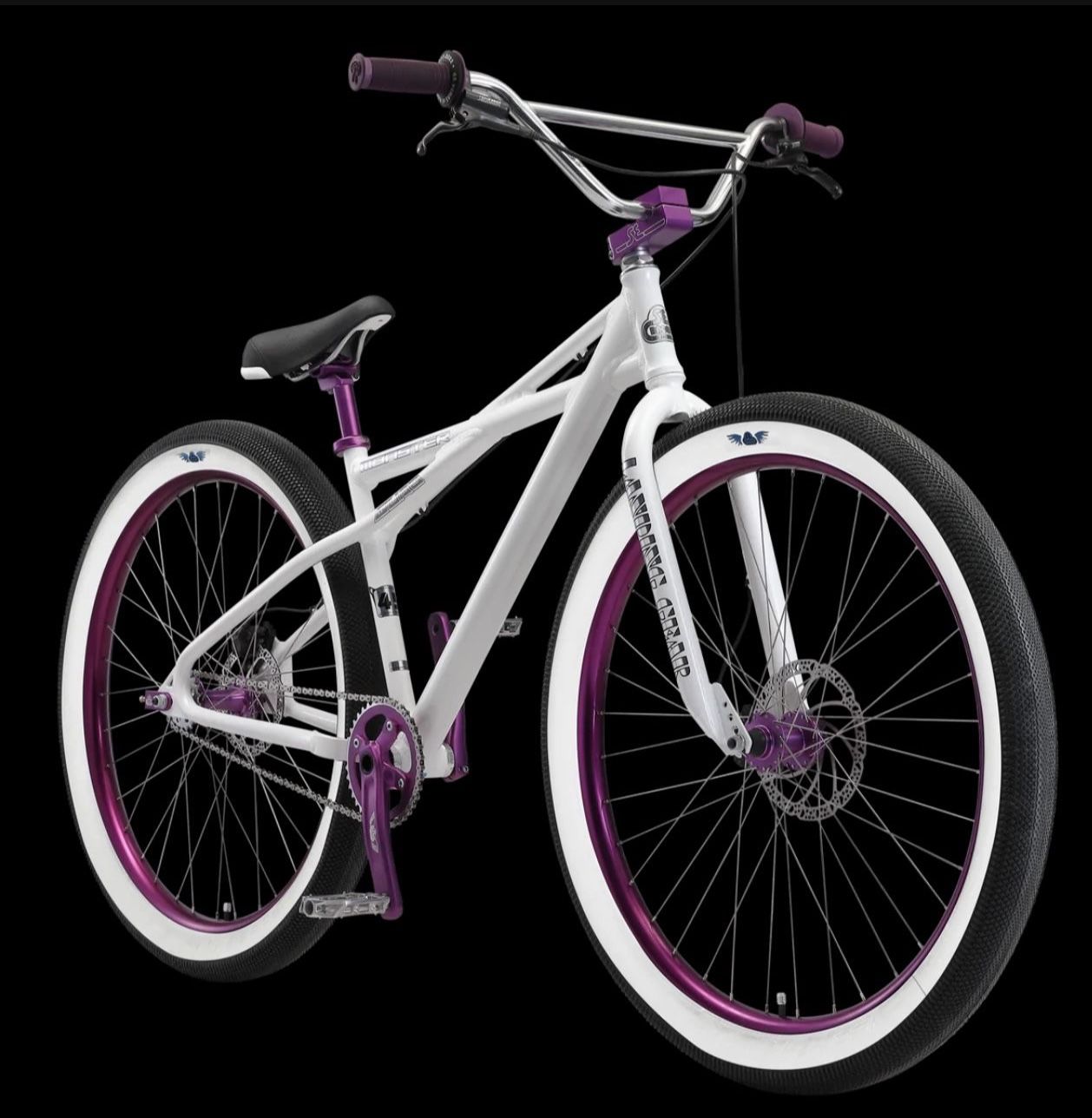 SE Bikes Monster Quad 29 BMX Bike Arctic White