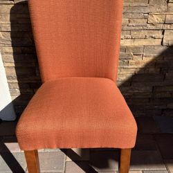 Upholstered chair w/adjustable feet