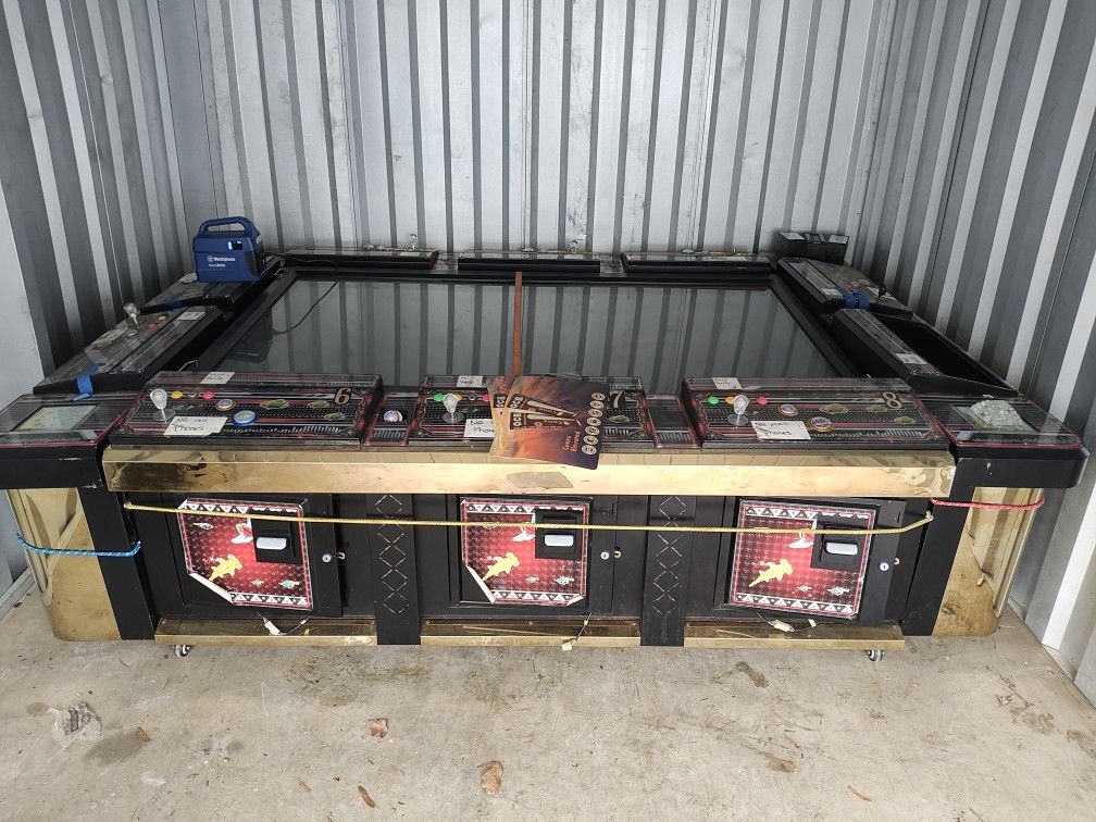 10 Players Fish Table Video Game Gambling Machine Golden City