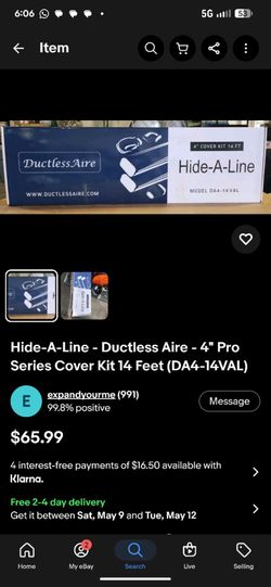 Hide-A-Line - Ductless Aire - 4" Pro Series Cover Kit 14 Feet (DA4-14VAL)