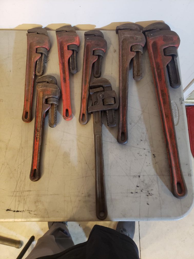 RIDGID 14", 18' & 24" PIPE WRENCHES