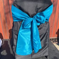 Turquoise Satin Bows