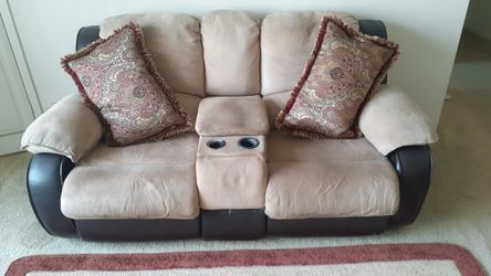 FREE! Double Reclining Loveseat with Cup Holders – Moving Sale!