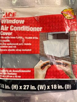 ACE Window Air Conditioner Cover / Fits 5k-10k BTUs / (H) 18” x (W) 27” x (D) 18” (New)