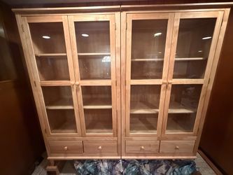 Tall display cabinets