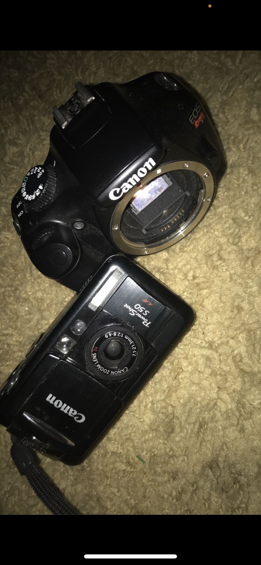 Canon DLSR EOS Rebel T3 (No Lens) Battery Included