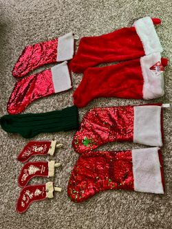 New Christmas Stocking Bundle - 10 Piece Festive Holiday Set