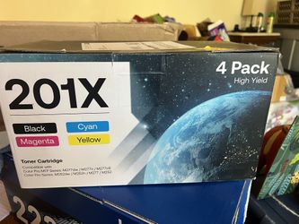 201x High Yield Toner Cartridges 4 Pack
