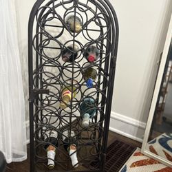 Metal Arched Free Standing Wine rack 