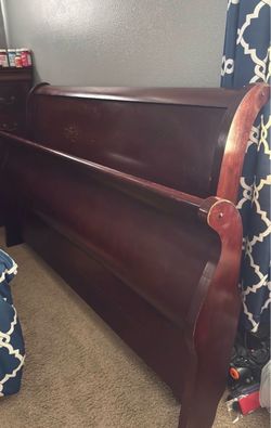 Cal king bed frame with all parts