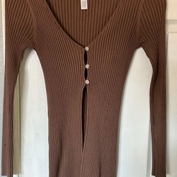 Long Brown Cardigan