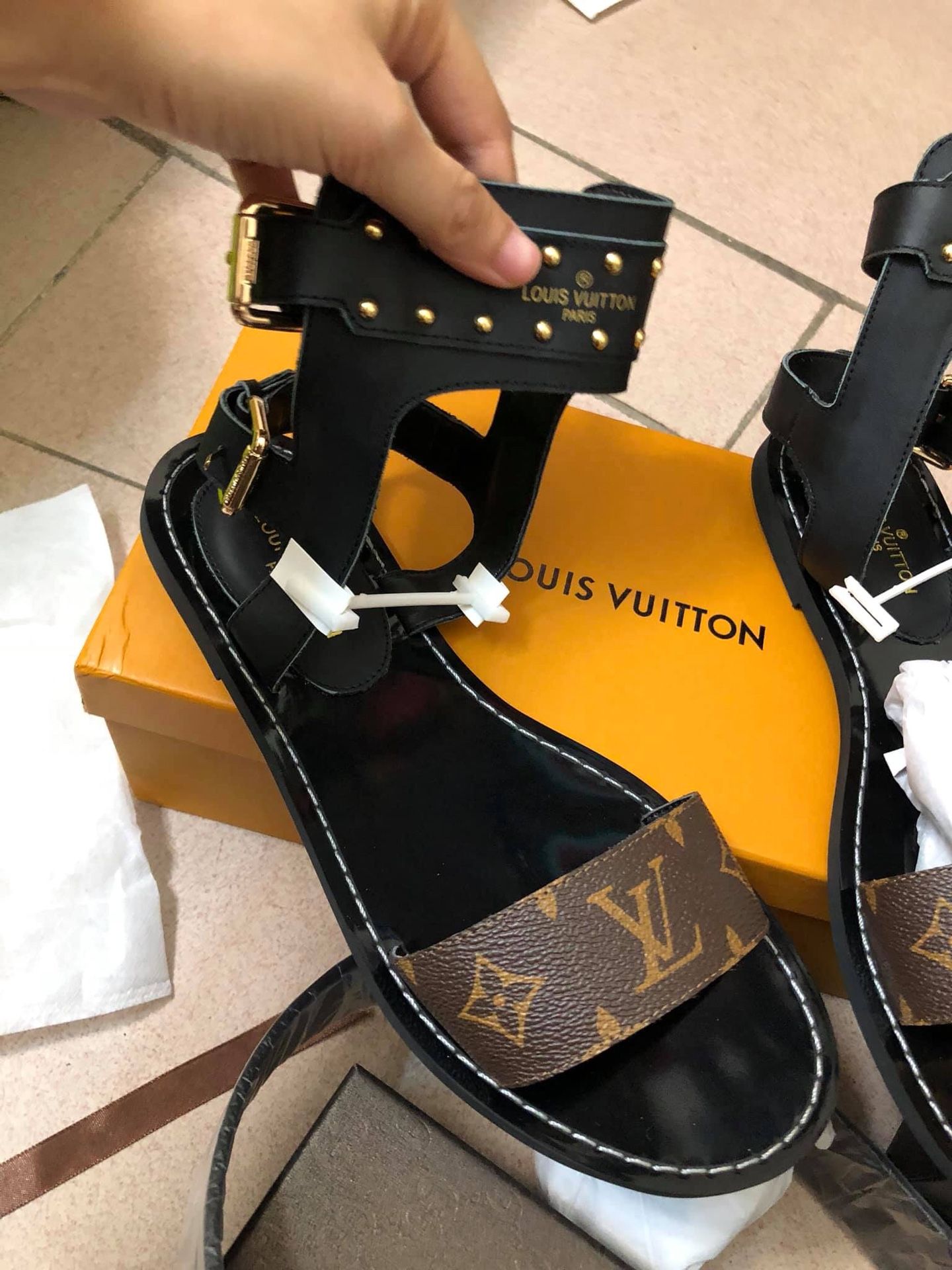 gladiator louis vuitton sandals