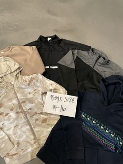 Big kid jackets and sweater bundle
