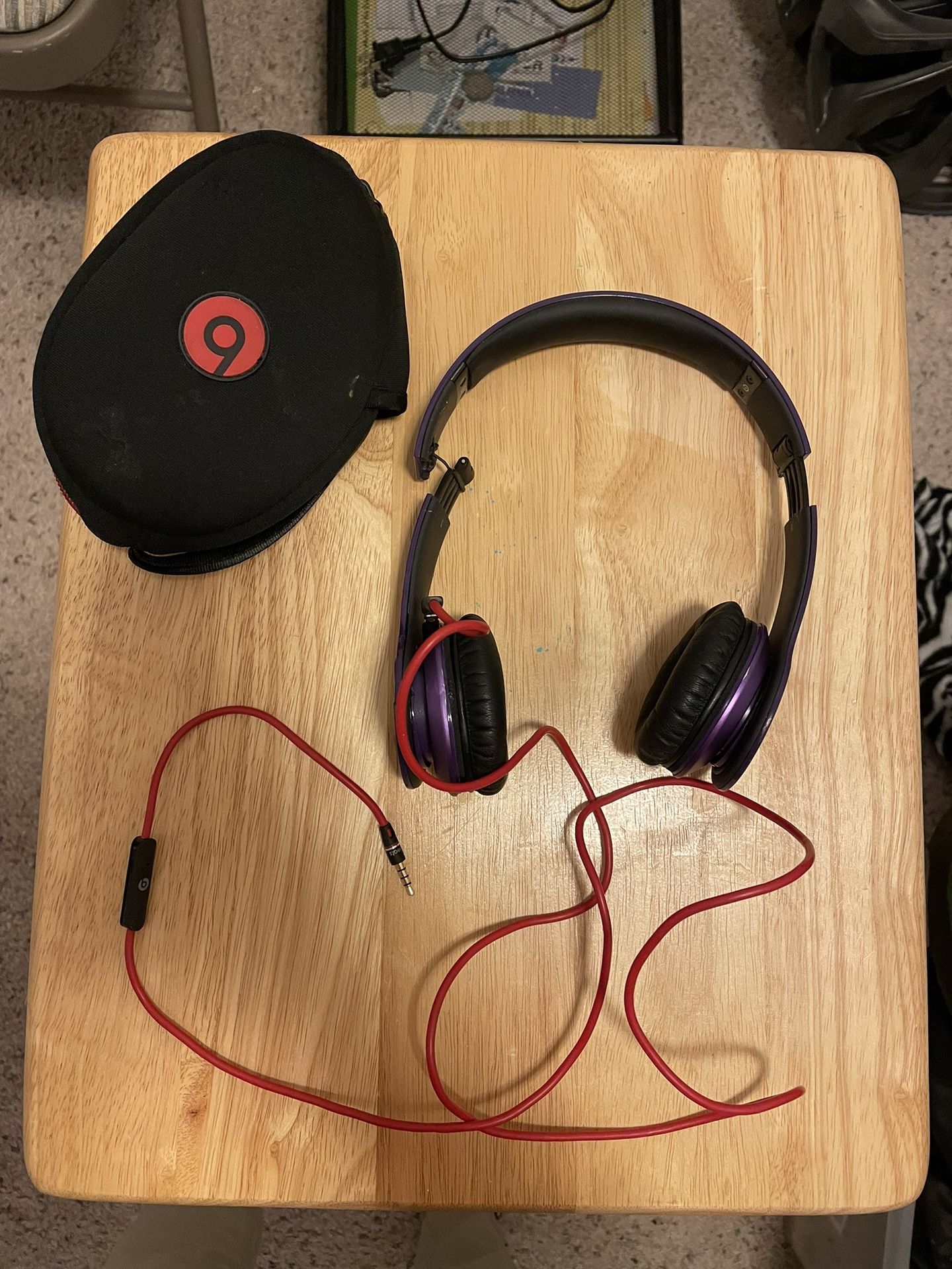 Wired Beats Headphones With Case