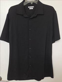 ZAPA slim fit XL black dress shirt