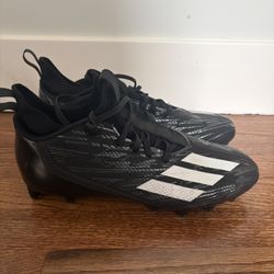 Adidas Adizero 8.0 Football Cleats – Black/White – Lightweight – Size 11.5