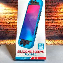 Silicone Protective Case for Nintendo Switch 2 (2025), Skin Cover with 2 Tempered Films and 5 Dust Plugs