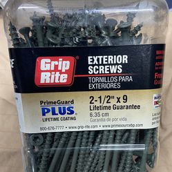 Grip Rite Exterior Screws - 2 1/2” #9 Torque