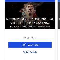 Neton Vega Concert Tickets 