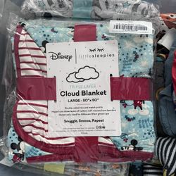 Little Sleepies MICKEY WONDERLAND Large Cloud Blanket