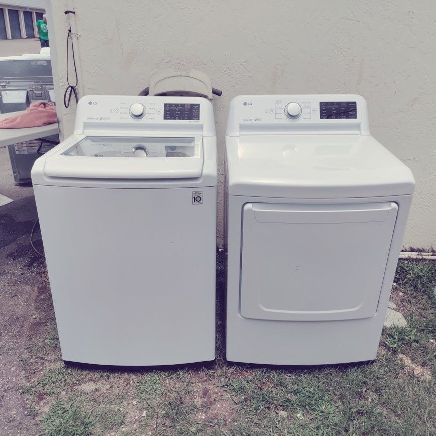 matching LG washer dryer set works perfect with warrant 