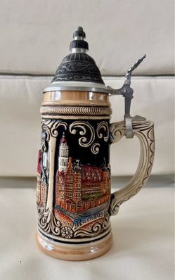 Traditional German beer stein