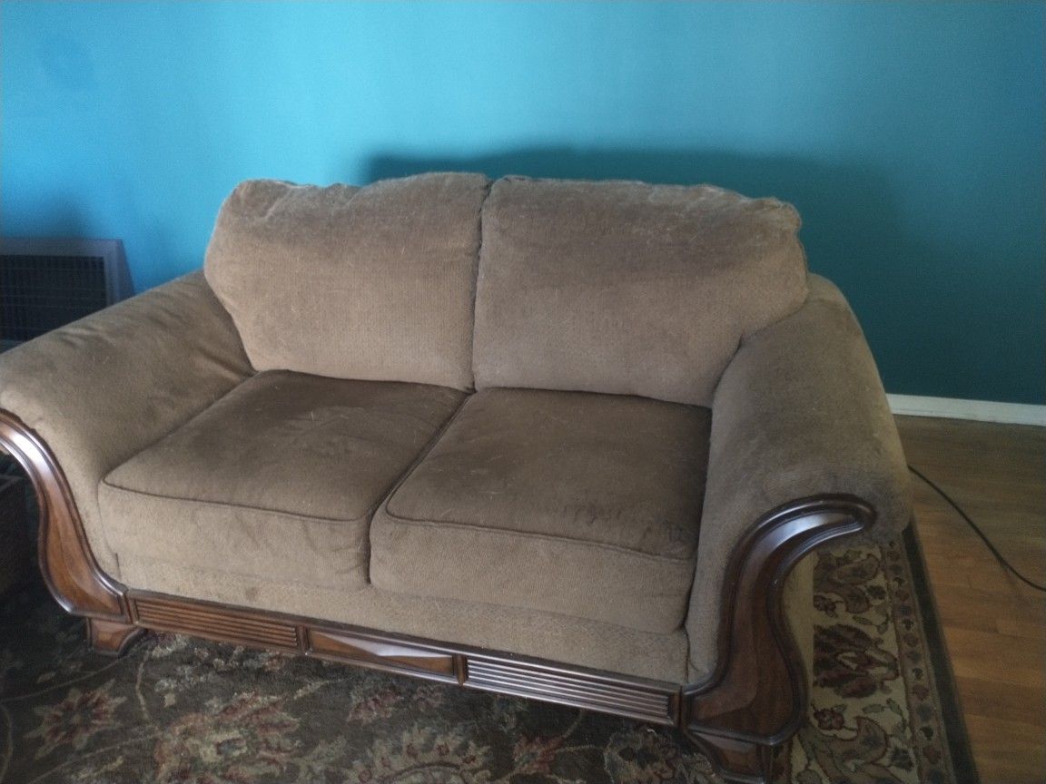 Love Seat Wood Trim