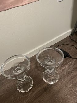 Glass-Candle holders