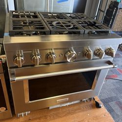Kitchenaid 36 Dual Fuel Gas Range Stainless Steel2024