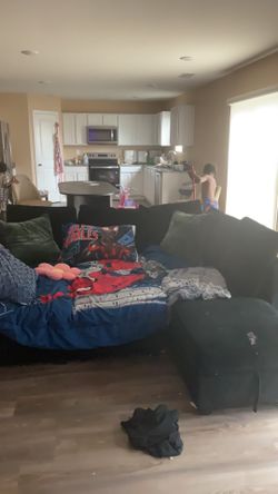 Black couch 9 piece