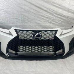 Complete Front Bumper W/Grille For 2021-2023 Lexus IS IS300 IS350 F-Sport Style unpainted painted white