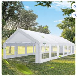  20x40ft Party Tent Heavy Duty, Wedding Tent, Event Tents For Parties, Carpas Para Fiestas With 8 Removable Sidewalls, 20x40 Tent with Built-in 