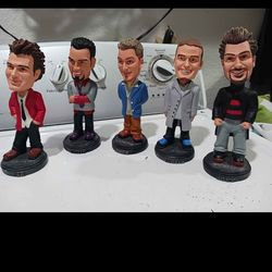 NSYNC  Bobbleheads boy band. Collectible 2001  VTG.   Good Condition.