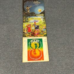 Vintage Vinyl Lot Of 3- The Music Machine, Hair The Musical, Etc