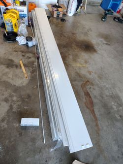 Vinyl fence rails 2x7 in