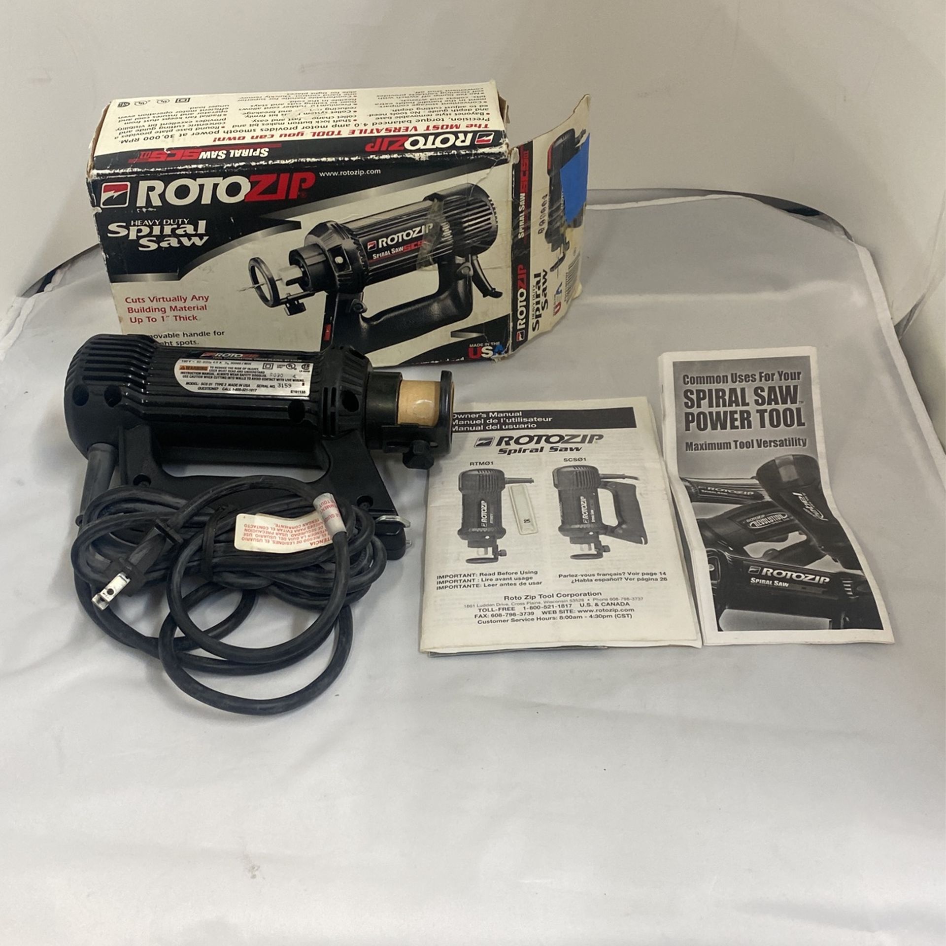 ROTOZIP Heavy Duty Spiral Saw SCS01 Rotary Tool