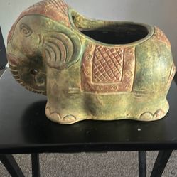 TANG SANCAI Pottery China Dynasty ELEPHANT Planter Vase Sculpture UNIQUE OOAK ❤️