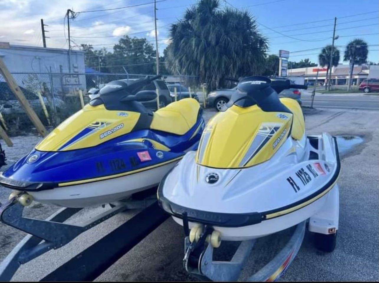 2 Sea-Doo Jet Skis + Trailer (Low Hours + Fully Serviced)