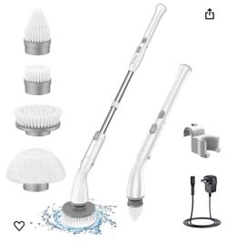 Electric Spin Scrubber Cordless Spin Scrubber with 4 brushes