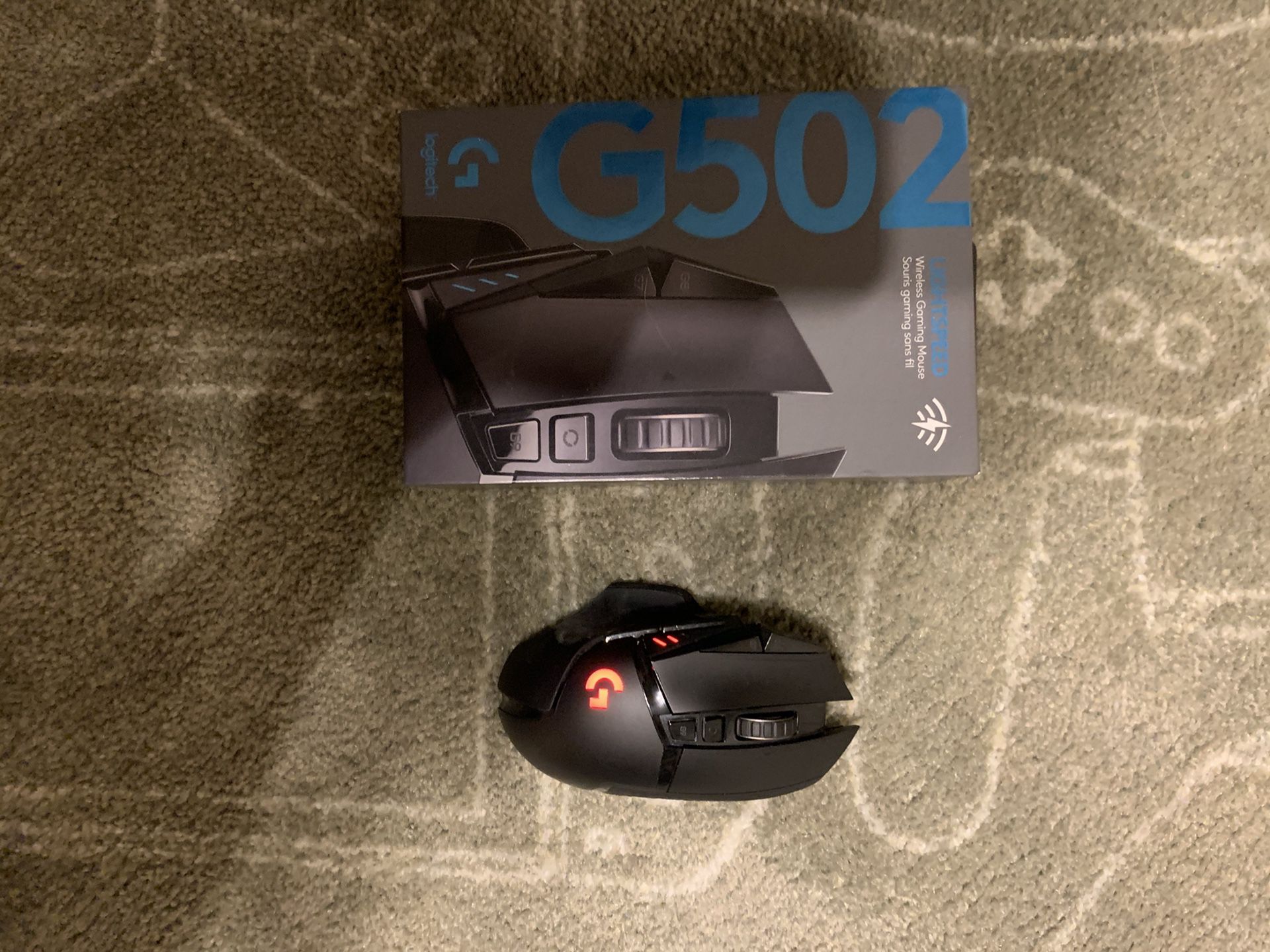 G502 Lightspeed Logitech Gaming Wireless Mouse With 12 Customizable Buttons