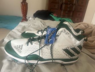 Adidas Baseball Cleats White and Green