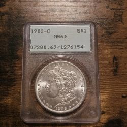 Morgan Silver Dollar PCGS MS63 OGH Gen 1.2 Rattler 1902 O