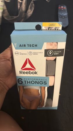 New Reebok Women’s thongs size L