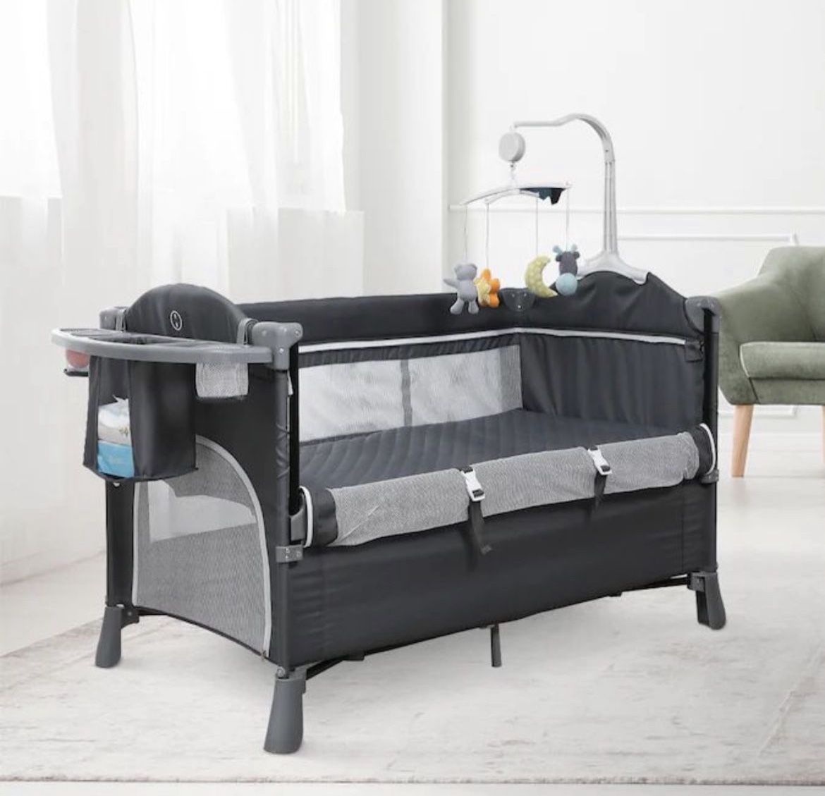 5 In 1 Baby Bassinets Beside Sleeper Crib