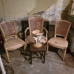 3 Antique 💺 CHAIRS,1940'S